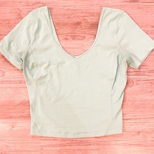 Lululemon Wild Mint Align Tee Size 4